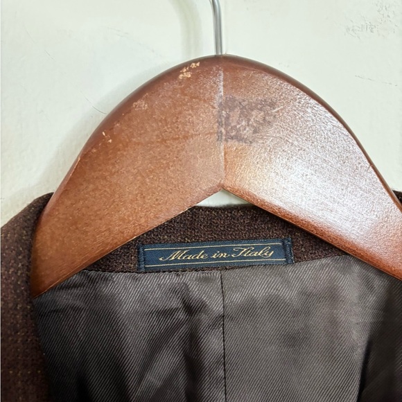 TRUSSINI Linea Nuova Suit jacket SZ 40R brown Fully Lined men’s - Picture 3 of 16